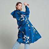 RAINKISS - Regenponcho - Japanese Blossom - One Size Fits Most - Blauw