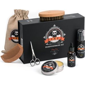 Finez Deep Care Baardverzorging set - Baardborstel  - Baardkam - Baardolie - Baardbalsem - Baardshampoo