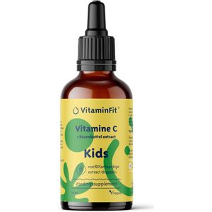VitaminFit Vitamine C druppels voor kinderen - 100% Natuurlijk & Plantaardig - 50 ML - Vloeibaar