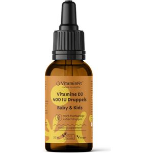 Vitamine D3 - Druppels - 400 IU - Vrij van Suikers