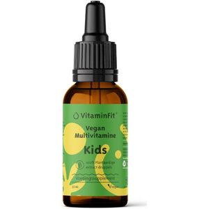 VitaminFit Multivitamine Druppels voor Kinderen - 100% Natuurlijk & Plantaardig - 30 ml - Vloeibaar