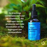 Ijzer - Natuurlijke Druppels - 100% Plantaardig - Met Vitamine C