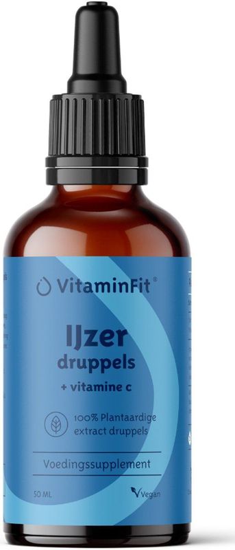 Ijzer - Natuurlijke Druppels - 100% Plantaardig - Met Vitamine C