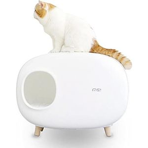 MakeSure Kattenbak Met Lade - Wit - 60 x 38 x 45 cm - Design