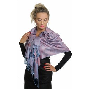 Paars-Lila-Sjaal Dames-Sjaal Heren-Sjaal Dames Zomer-Cashmere-Zijde-Omslagdoek-200*70 cm-Sjaals-Pashmina