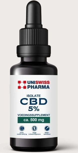 CBD Isolate 5% - Wateroplosbaar - Uni Swiss
