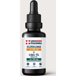 Kurkuma & CBD isolate 1%