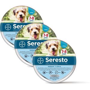 Seresto Teken- En Vlooienband Small - Anti tekenmiddel - 3 x per stuk Tot 8 Kg