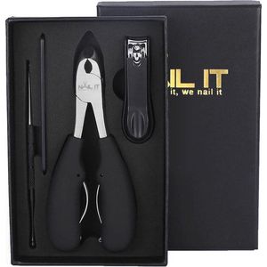 Nail it - RVS Nageltang voor Harde Kalknagels - Met Accesoires