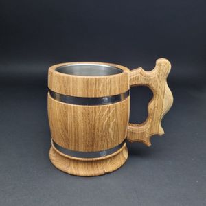 Bierpullen van hout 0,33l - 4 stuks
