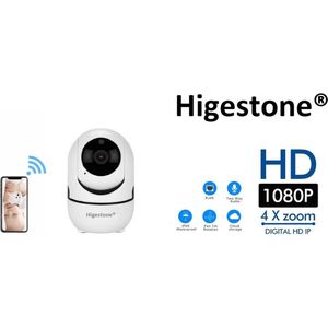Slimme HD Wifi Babyfoon | Met App | Luisteren en Terugpraten | Bewakingscamera | Babyfoon Met Camera | Babyphone WiFi | Higestone