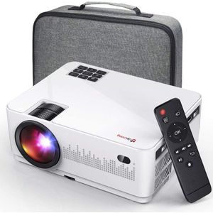 UpLiving LCD Mini Beamer - Input tot Full HD  - 6.000 Lumen - Projector - Mini Beamer - Draagbare Pocket Beamer - Afstandbediening - Draagtas