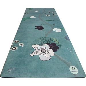 Felicidade design yoga mat ""Green Go"" @studiofelicidade * Eco-friendly * Yoga mat en handdoek in 1 *Duurzaam * Authentiek