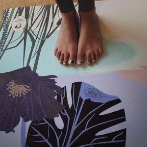 Felicidade yoga mat ""Pacific"" @studiofelicidade * Eco-friendly * Yoga mat en handdoek in 1 * Machine wasbaar