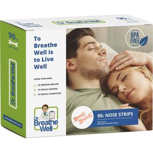 Dr. breathe well anti snurk neusstrips  90ST