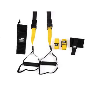 AJ-Sports Suspension trainer TRX Pro - Resistance training - Calisthenics - Training straps - Complete TRX training set - Inclusief draagtas -Fitness