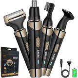 BAESS 4 in 1 Neustrimmer - Wenkbrauwtrimmer - Oortrimmer - Scheerapparaat - Oplaadbaar