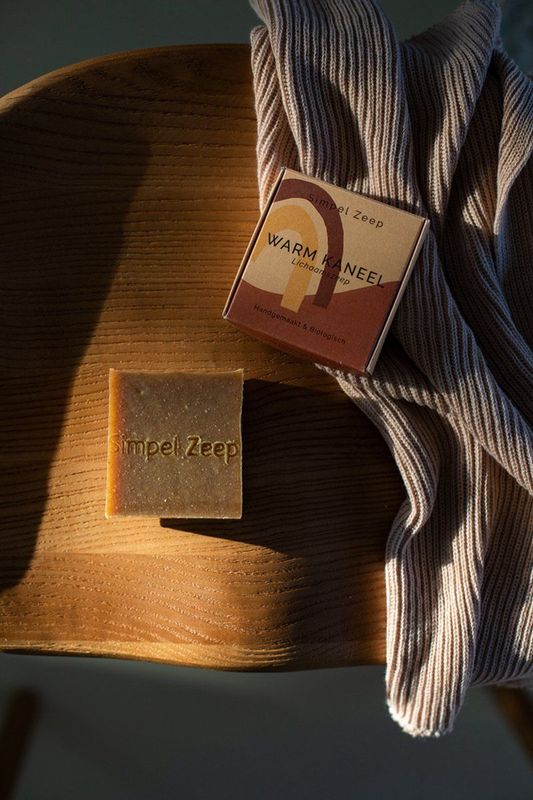 Simpel Zeep - Warm Kaneel - Body Bar - Circa 110 gram