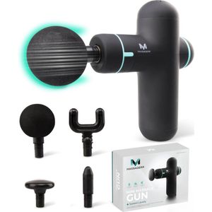 Massagerr Mini-massagepistool, massageapparaat, professioneel, massagepistool, sport en ontspanning, massagestraal, hals, rug, schouder, benen, voet, kuit, klein, krachtig en stil