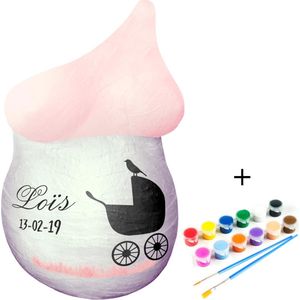 Helofa Gipsbuik Pakket - Extra Groot en Stevig Gipsverband - Met Gladde Afdruk - Niet Toxisch (Variaties: XL pakket, Zonder/met verf en sjablonen) (Basis Pakket met 12 kleuren Verf)