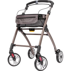 WheelzAhead Rollator - Lichtgewicht - Voor Binnen - Grijs - Met opbergmand