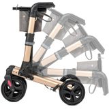 WHEELZAHEAD - TRACK - Rollator - Antraciet - Hoogwaardige Materialen