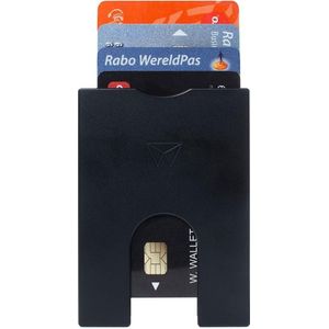 Walter Wallet Slim Black 4 Cards - Walter Pasjes houder Creditcardhouder