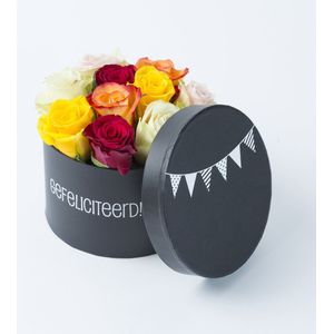 BloomGift | Rozentaartjes | Rozentaartje Gefeliciteerd | Origineel verjaardagscadeau