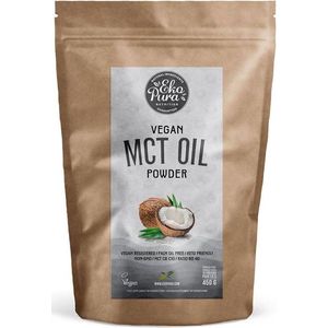 Ekopura MCT Poeder C8/C10 met Acaciavezel, veganistisch, palmvrij, wit, 450 g