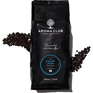 Aroma Club - Cafeïnevrije Koffiebonen 1KG - No. 5 Decaf John - Koffie Intensiteit 3/5