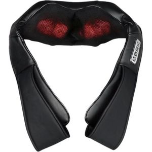 4HOME PREMIUM - Elektrische Shiatsu Massagekussen - Met Armlussen - Therapeutisch Effect - 8 Roterende Massageballen