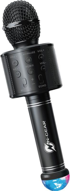 N-GEAR Sing Mic S20L - Draadloze Karaoke Microfoon - Bluetooth - Inclusief Speaker en Discolicht