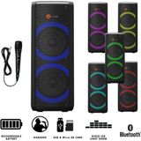 N-Gear Bluetooth Speaker met Karaoke Microfoon en Disco LEDs