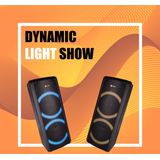 N-GEAR LGP 72 - Karaoke Set - Bluetooth Party Speaker - Party Box met Microfoon - Zwart