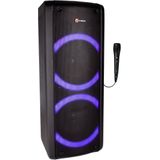 N-GEAR LGP 72 - Karaoke Set - Bluetooth Party Speaker - Party Box met Microfoon - Zwart