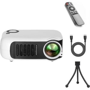 Upgrade Mini Beamer - Mini Beamer Projector - Pocket Beamer A2000 - Inclusief HDMI kabel - Draagbaar - Wit