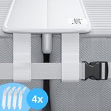 Matraswig Bedbinder - 200x30x7cm - Verhelpt Verschuiven van Matras en Werkt Naad Weg - Wit