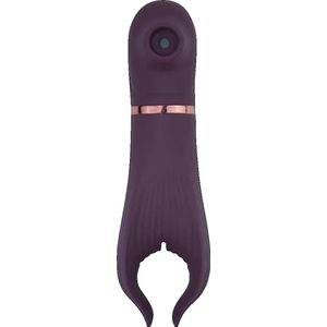Maevy - Luchtdruk Clitoris & Penis vibrator 2 in 1 - Geschikt voor koppels - Partner vibrator - Koppel vibrator - Sex Toys voor vrouwen - Vibrators voor vrouwen - Sex Toys voor mannen - Vibrator voor beiden - Intense stimulatie - Luchtdruk vibrator