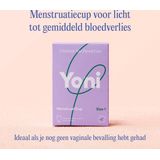 Yoni Menstruatiecup - 100% Medische silicone - Herbruikbare Menstruatie Cup - Period - Menstrueren - Maat 1