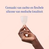Yoni Menstruatiecup - 100% Medische silicone - Herbruikbare Menstruatie Cup - Period - Menstrueren - Maat 1
