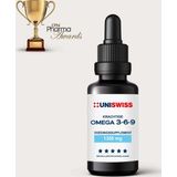 Uniswiss - Omega 3-6-9 - Wateroplosbare Druppels - Hoog Geconcentreerd - 15 ml