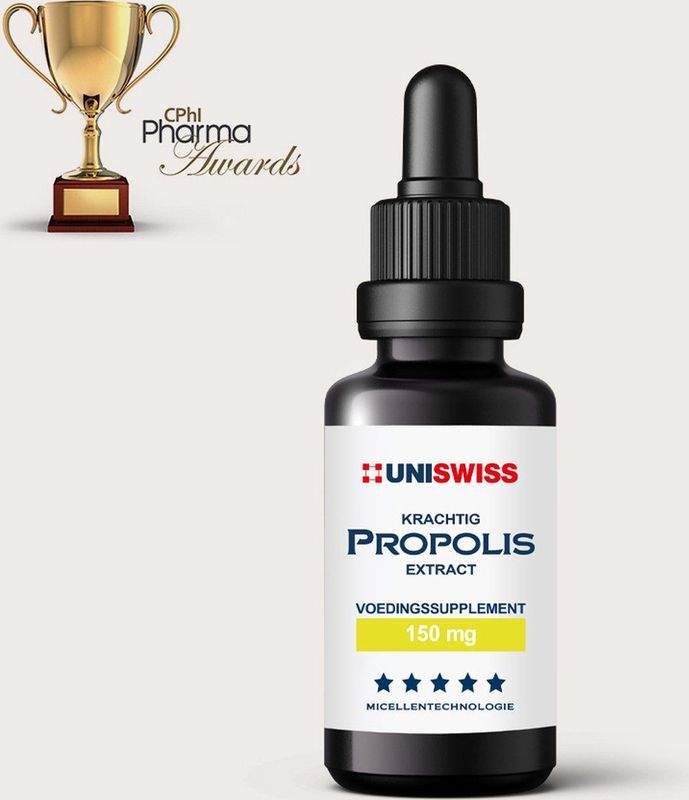 Uni Swiss - Propolis - Wateroplosbare Druppels - 10 ml - Hoog Geconcentreerd