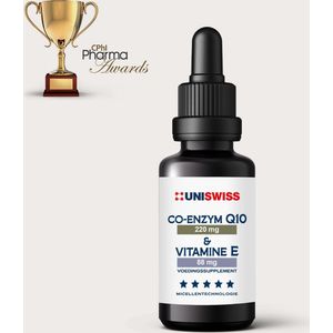 Co-enzym Q10 - Vitamine E - Wateroplosbaar - 15 Druppels