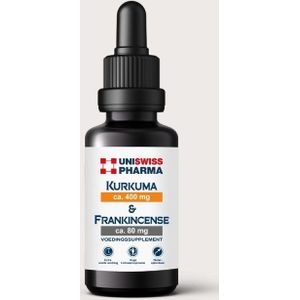 Kurkuma & Frankincense - Wateroplosbare Mix - Hoog Geconcentreerd - 15 Druppels