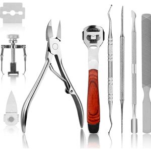 8-Delige Pedicure Set - Teennagelknipper - Eeltverwijderaar - Manicureset - Nagelknipper - Ingegroeide Teennagel - Nageltang