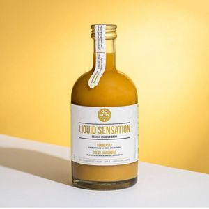 Liquid Sensation 500ml | Gember, Kurkuma & Goji | 100% Biologisch | Suikervrij Gembersap | Zelf Gembershot Maken | Gemberthee | Go Now