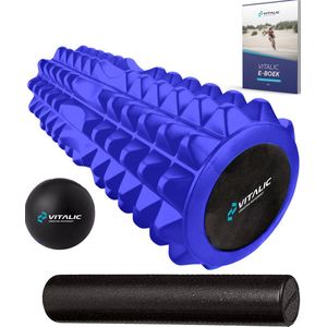 Vitalic - Foam Roller Set - Massage - 2-in-1 - Duurzaam - Zwart