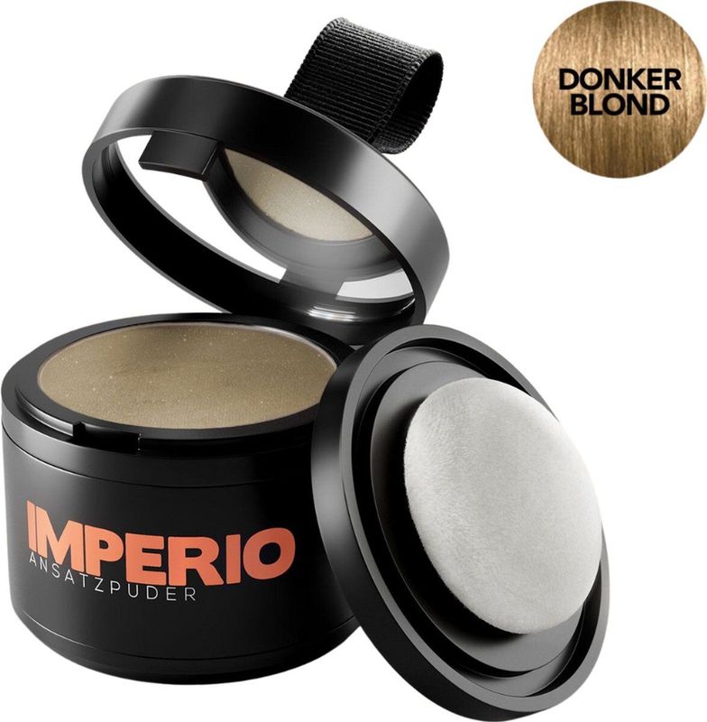 IMPERIO - Uitgroei Poeder - Donkerblond - Haar Make-up - 3-in-1 Doosje