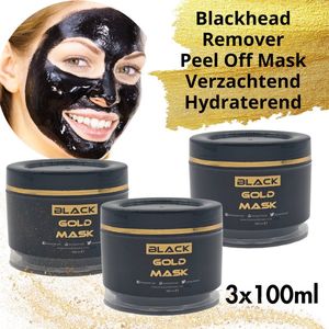 Peel Off Masker - Gezichtsmasker - Zwart - 3x100ml - Anti-rimpel