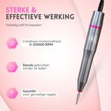 Beeperfect - Elektrische Nagelvijl - Manicure en Pedicure Set - 11 Bitjes en 60 Schuurrolletjes